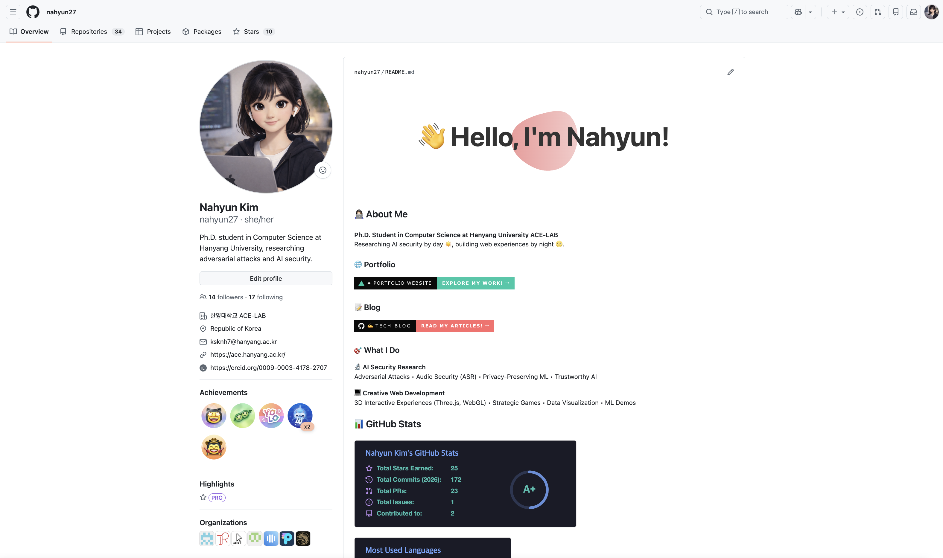 GitHub Profile README Customization