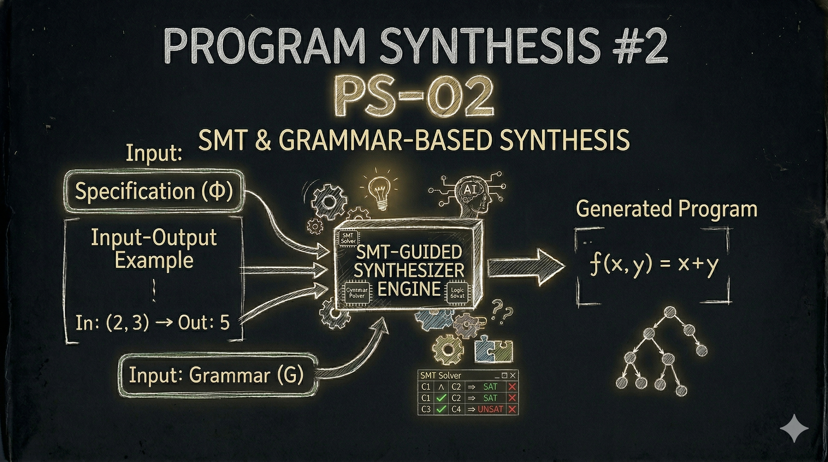 [Program Synthesis #2] SyGuS 심화: SMT와 Grammar로 프로그램 합성 이해하기