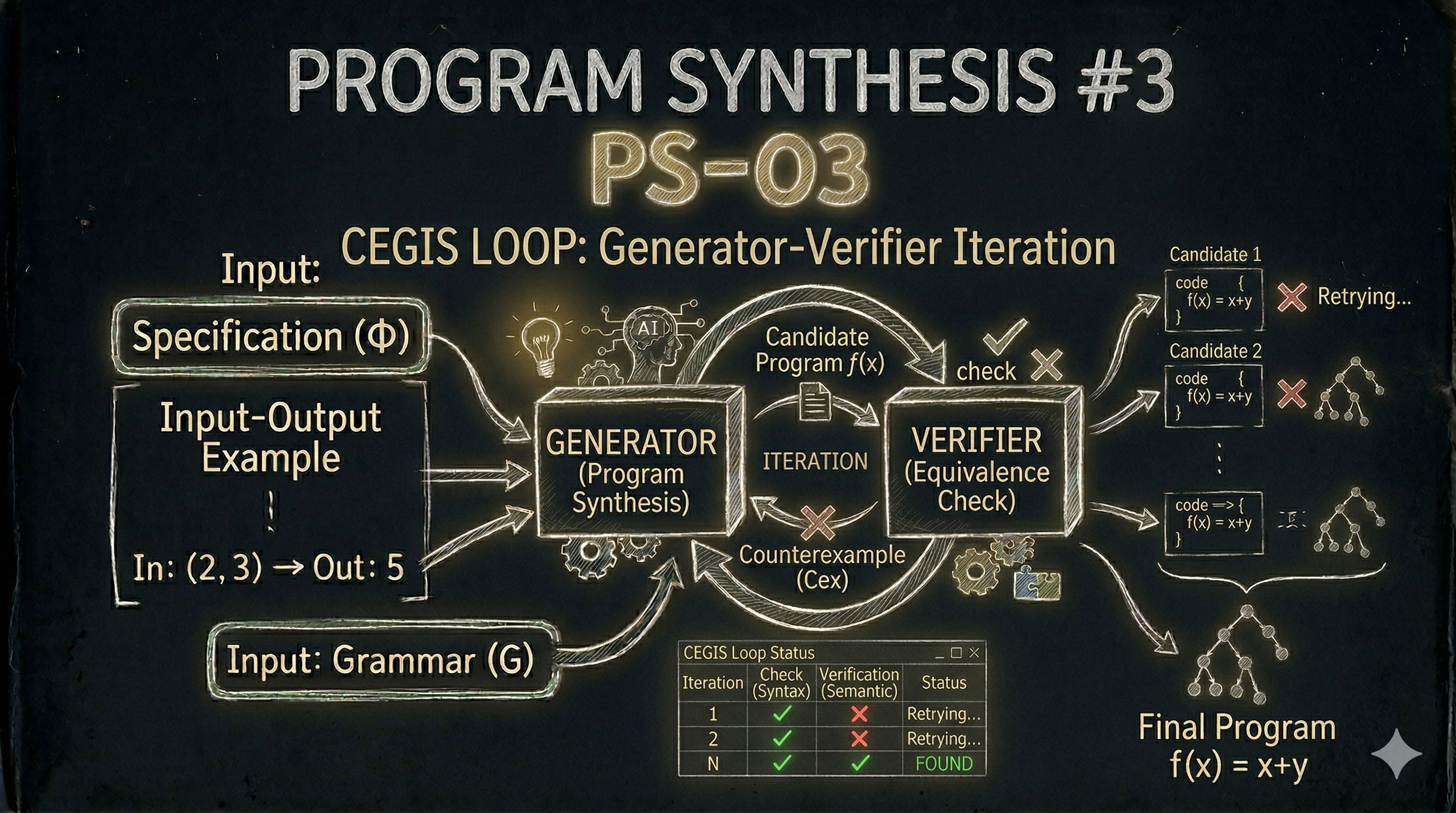 [Program Synthesis #3] CEGIS: 반례로 프로그램을 찾아가는 방법