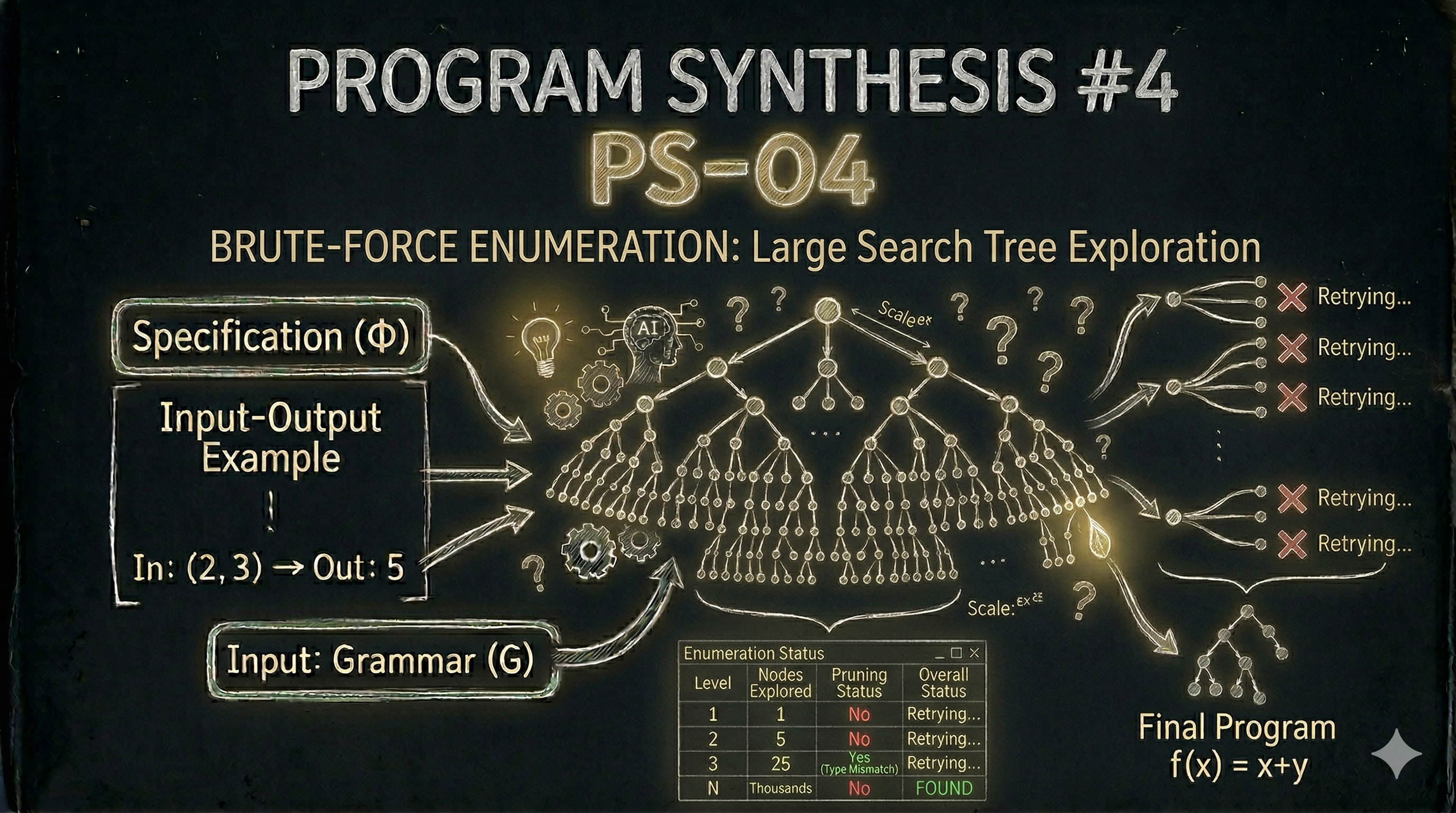 [Program Synthesis #4] Enumerative Synthesis: 가능한 프로그램을 전부 만들어보면?