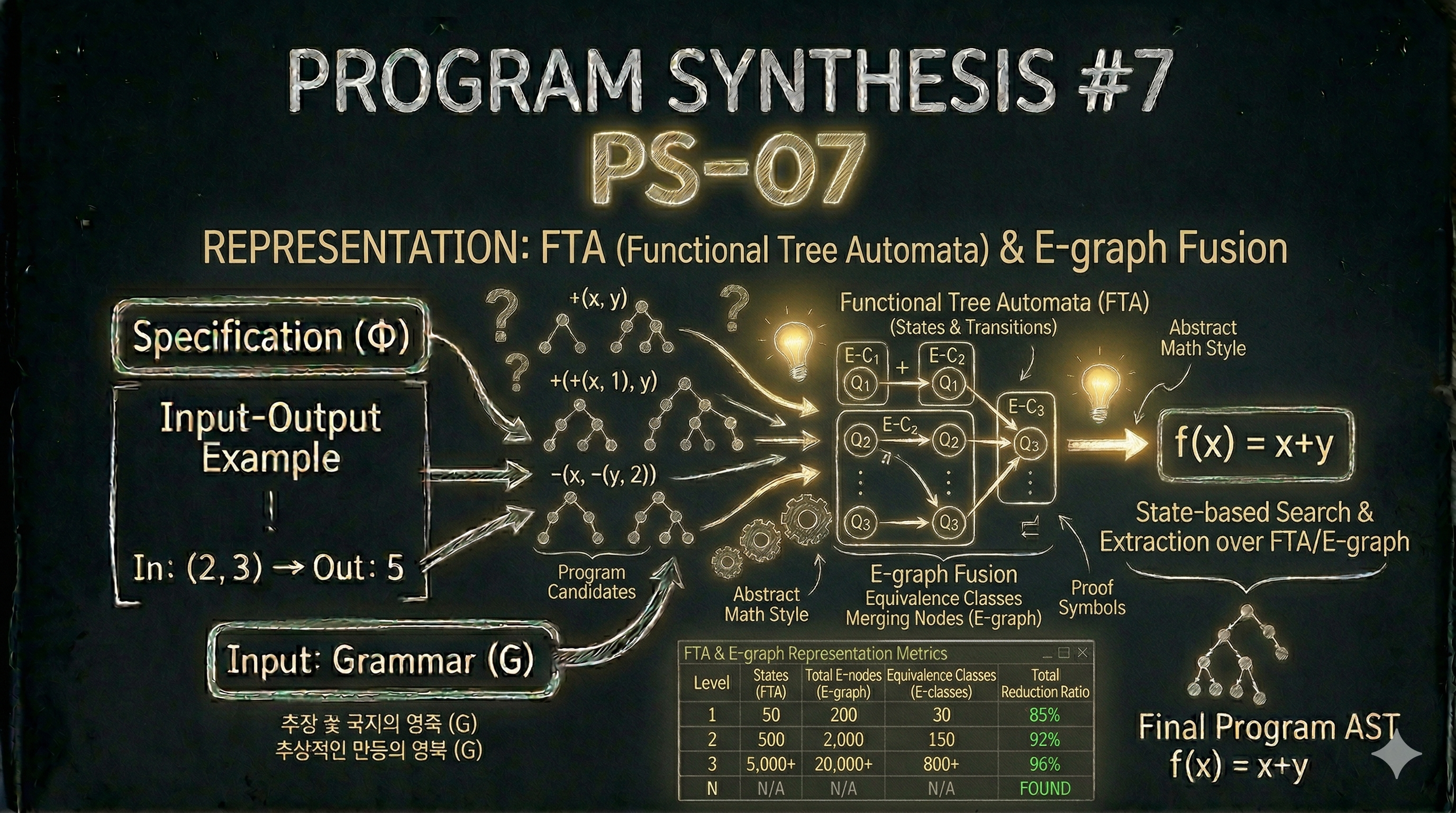 [Program Synthesis #7] Representation의 확장: FTA와 E-graph로 보는 프로그램 공간