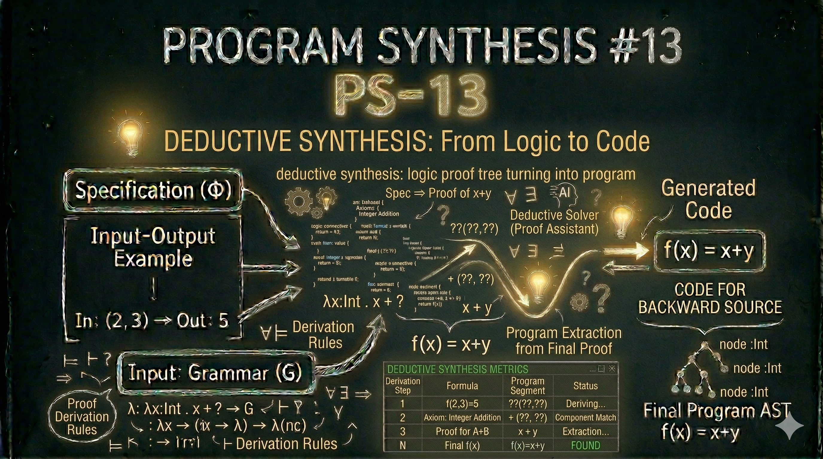 [Program Synthesis #13] Deductive Synthesis: Specification에서 프로그램을 유도하기
