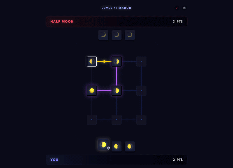 Rise of the Half Moon - 달 위상 전략 카드 게임